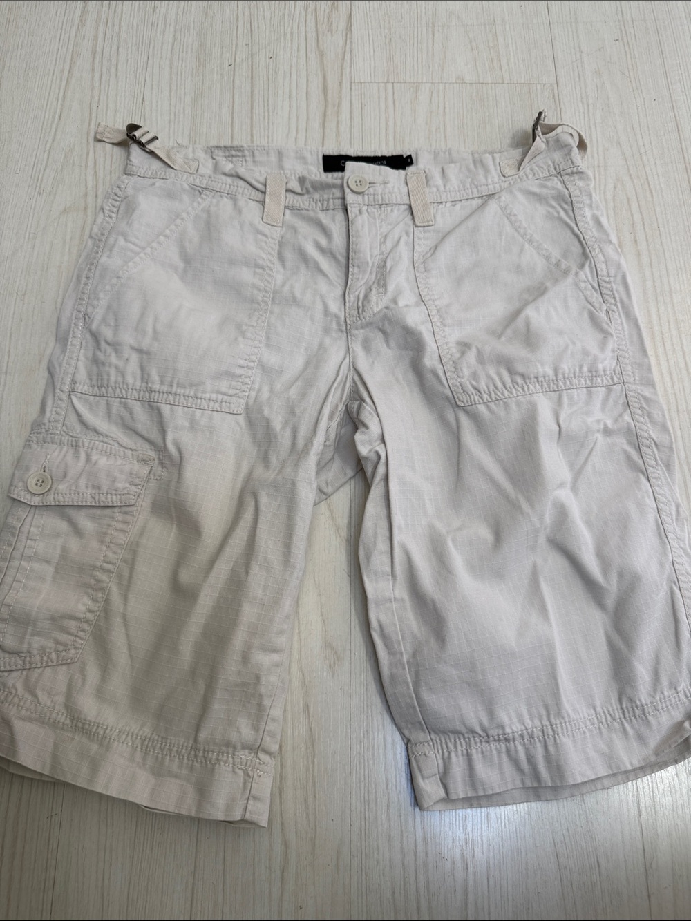 Calvin Klein Cream Cargo Shorts